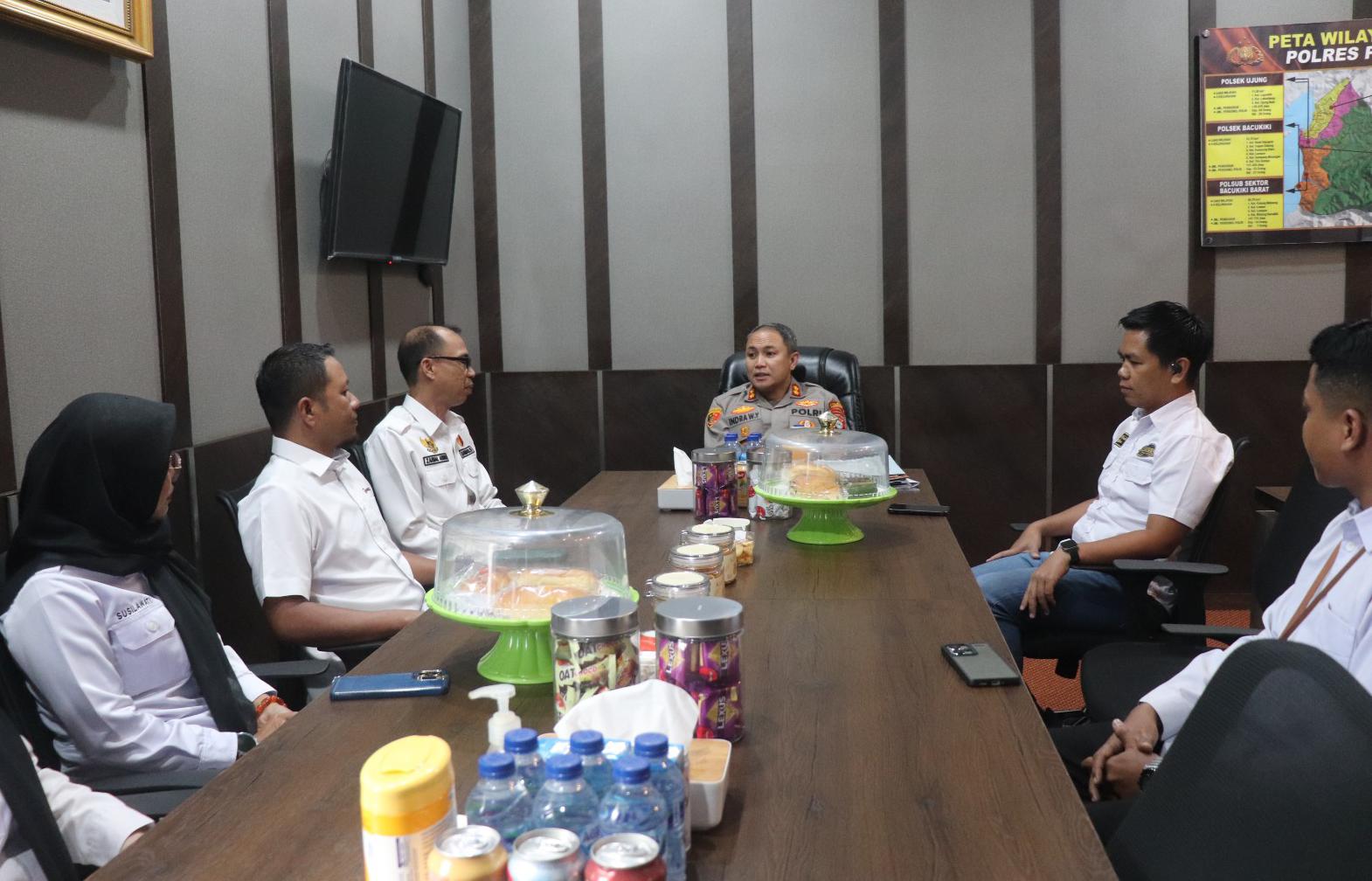 Bawaslu Parepare Koordinasi dengan Kapolres, Bahas Penguatan Gakkumdu dan Regulasi Pemilu