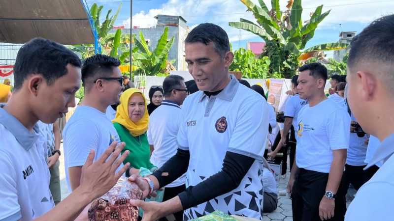 Lapas Parepare Ikuti Jalan Santai dan Bazar Pasar Murah di Palopo dalam Rangka HBP ke-62