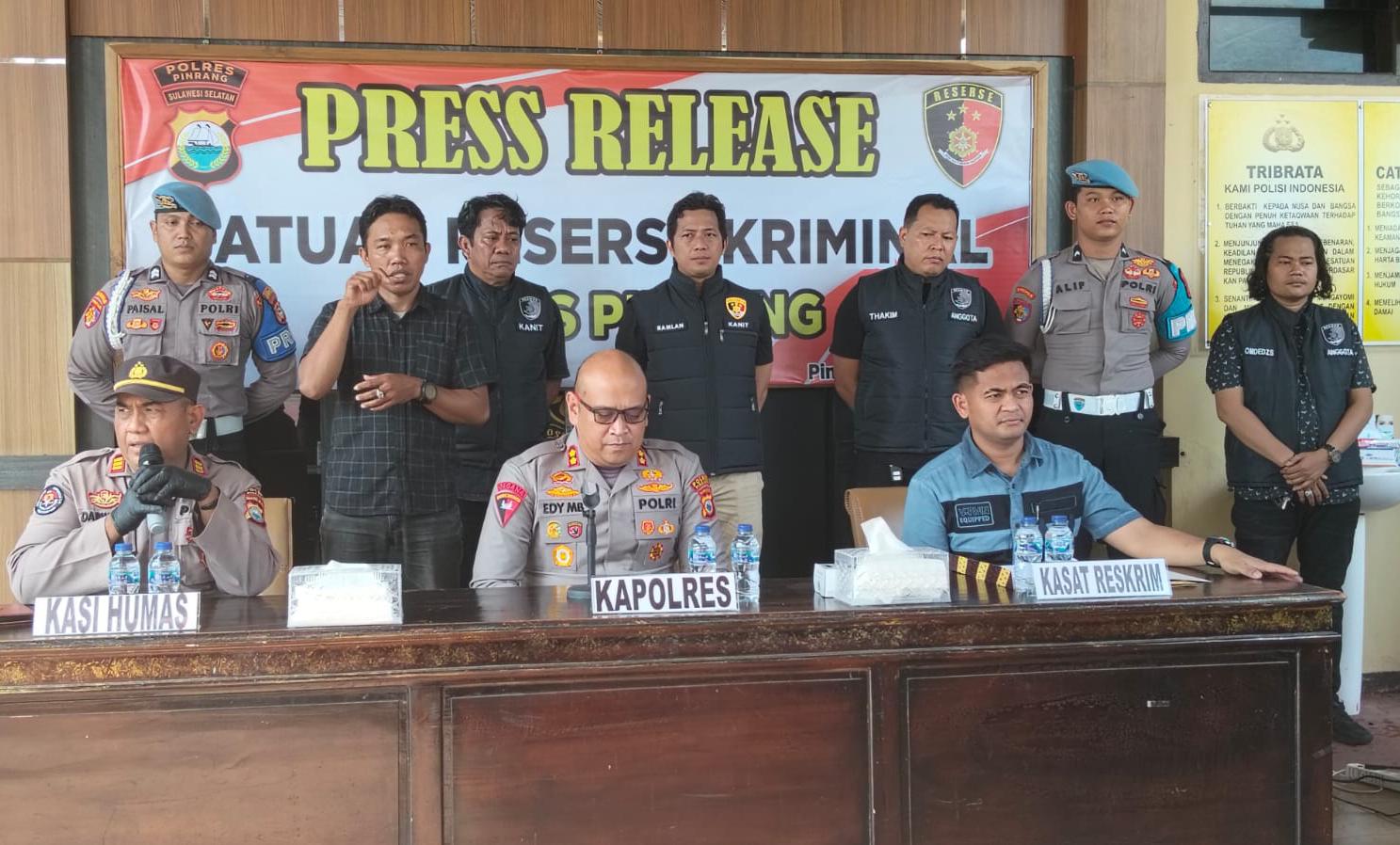 Terduga Pencuri Emas di Jalan Kemuning Pinrang Dibekuk di Bitung