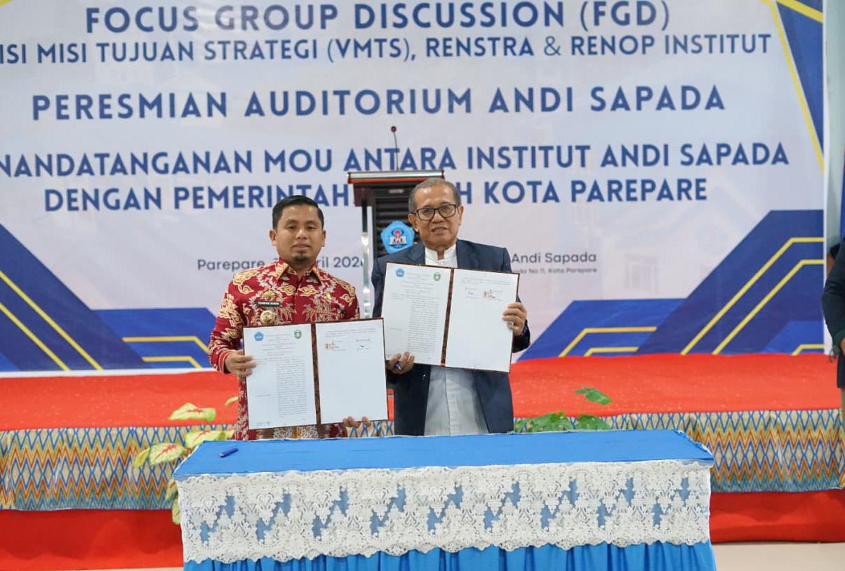 Peresmian Auditorium Andi Sapada, Pemkot Parepare dan IAS Teken MoU 