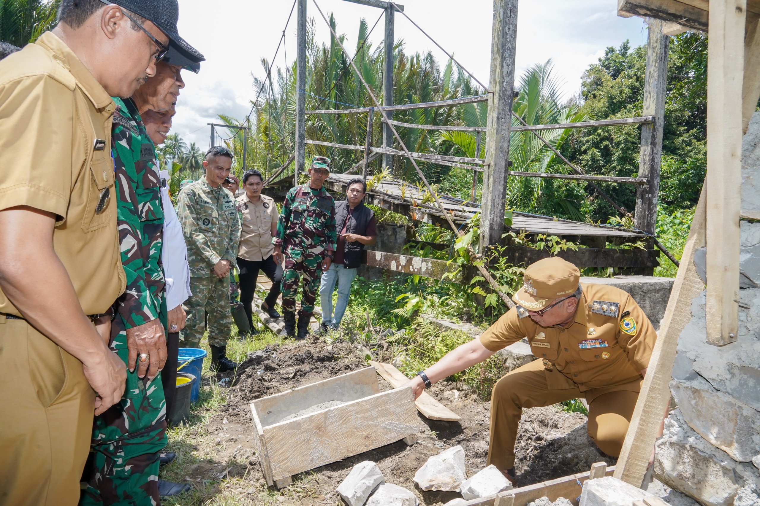 Wakil Bupati Barru Ikuti Ground Breaking Pembangunan Jembatan Garuda Tahap III di Tanete