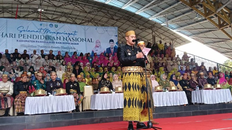 Pemkab Pangkep Gelar Upacara Peringatan Hardiknas 2026