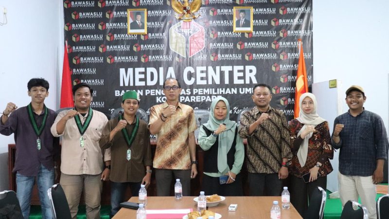 HMI Parepare Audiensi ke Bawaslu, Perkuat Kolaborasi Pengawasan Partisipatif dan Pendidikan Politik