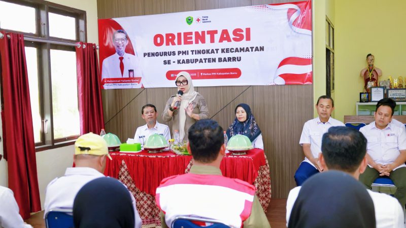 Andi Ina Buka Orientasi Pengurus PMI Kecamatan se-Kabupaten Barru