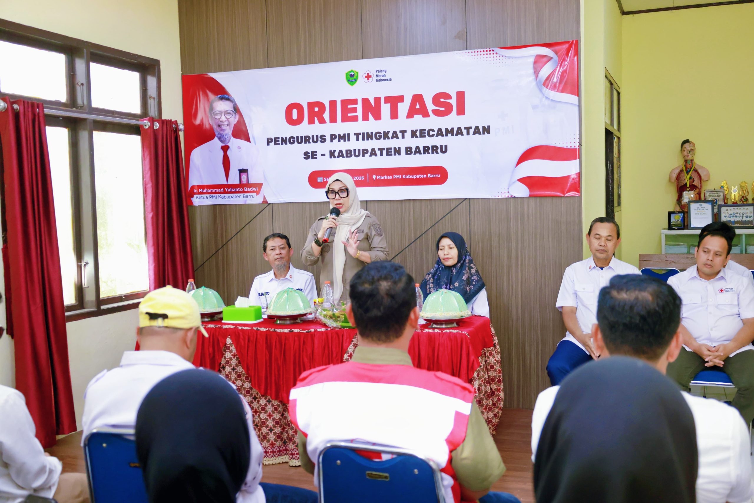 Andi Ina Buka Orientasi Pengurus PMI Kecamatan se-Kabupaten Barru