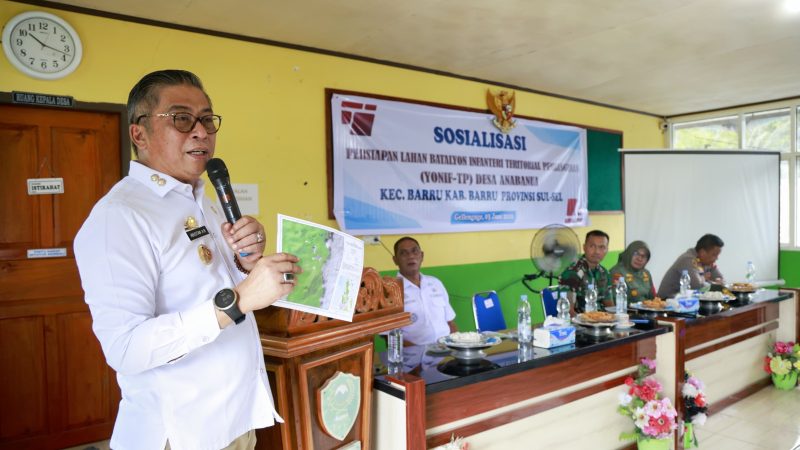 Pembangunan Yonif TP di Barru Masuki Tahap Sosialisasi, Musyawarah Jadi Prioritas