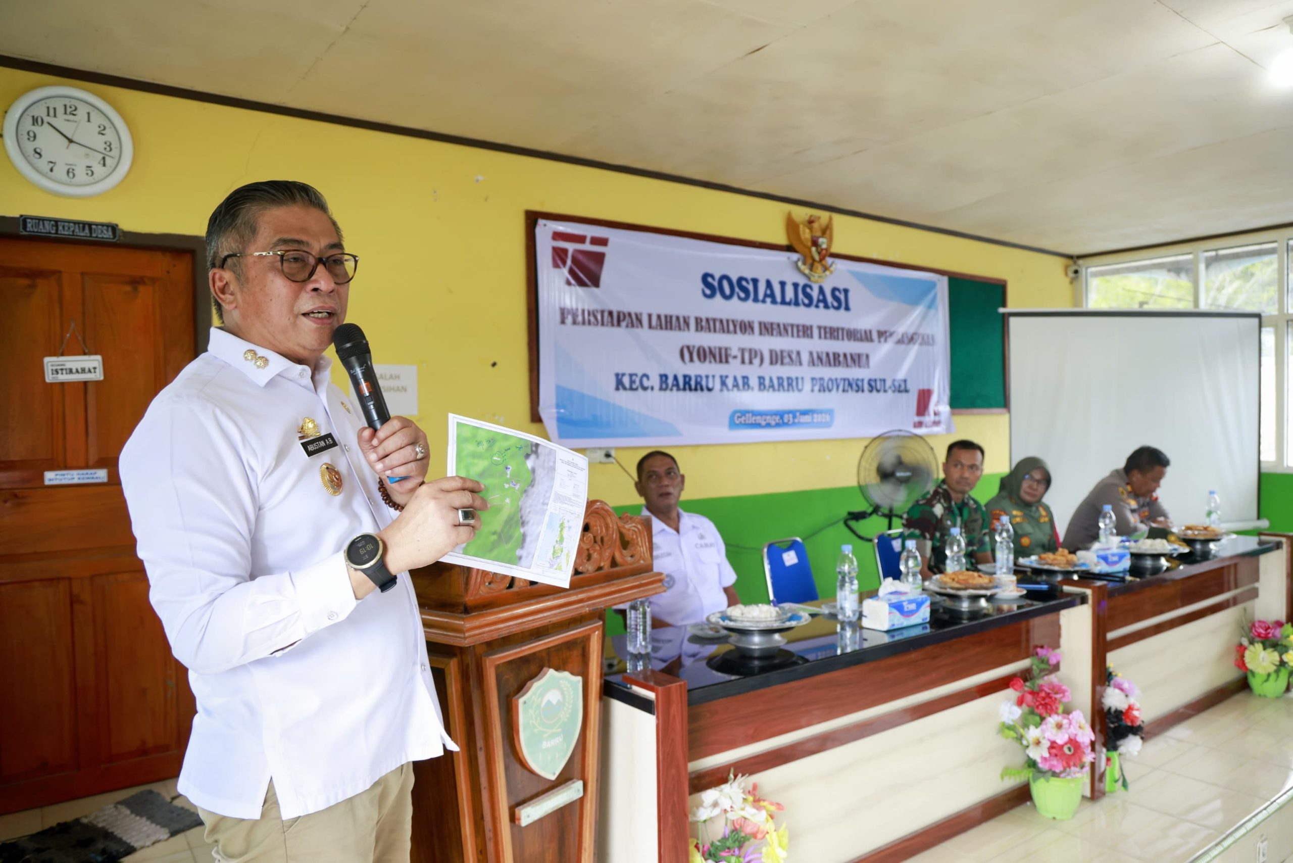 Pembangunan Yonif TP di Barru Masuki Tahap Sosialisasi, Musyawarah Jadi Prioritas