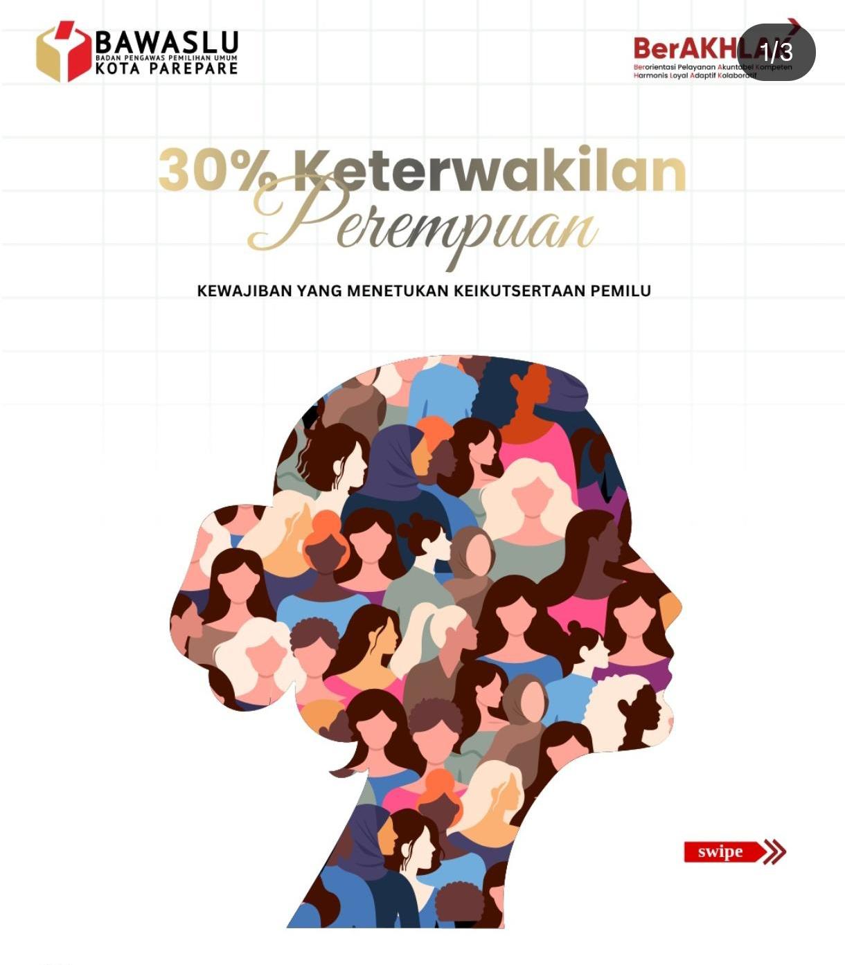 Bawaslu Parepare Sosialisasikan Putusan MK tentang Kewajiban 30 Persen Keterwakilan Perempuan dalam Pemilu