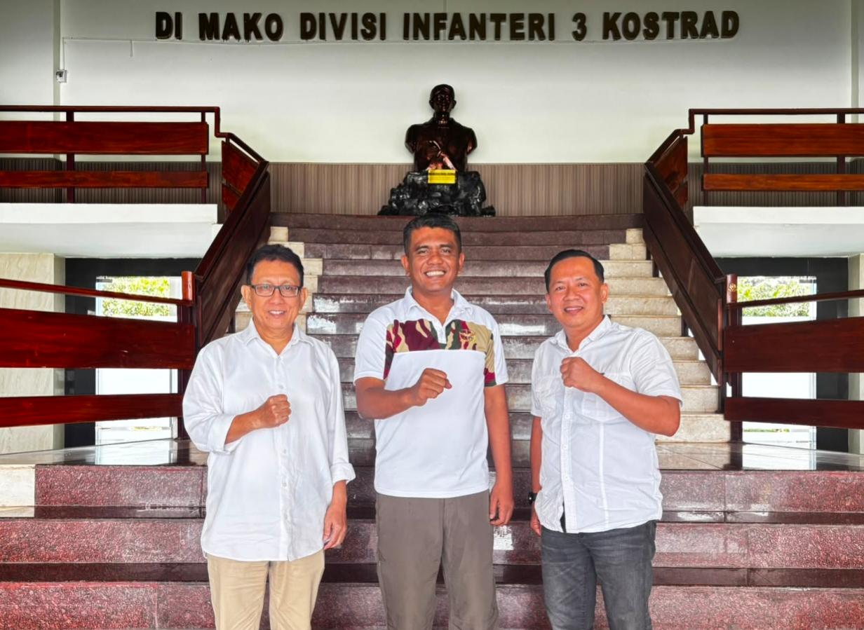 Pasca Terpilih Aklamasi, Ketua PWI Sulsel Langsung Rapatkan Barisan ke Divif 3 Kostrad