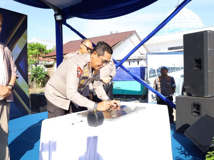 Kapolda Sulsel Letakkan Batu Pertama Pembangunan Gedung BPKB Prototype Ditlantas Polda