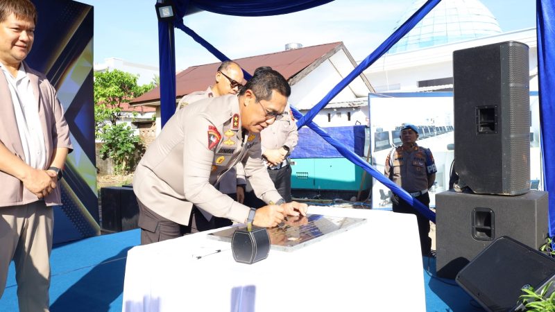 Kapolda Sulsel Letakkan Batu Pertama Pembangunan Gedung BPKB Prototype Ditlantas Polda