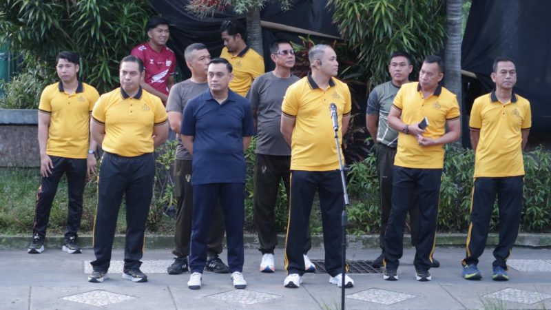 Meriahkan Hari Bhayangkara ke-80, Polres Parepare Gelar Olahraga Bersama