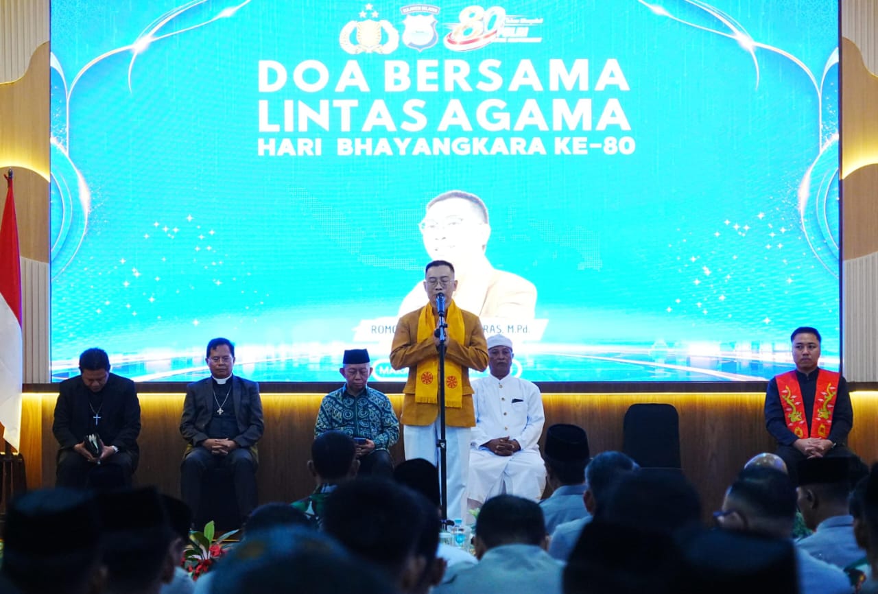 Hari Bhayangkara ke-80, Polda Sulsel Gelar Doa Bersama Lintas Agama