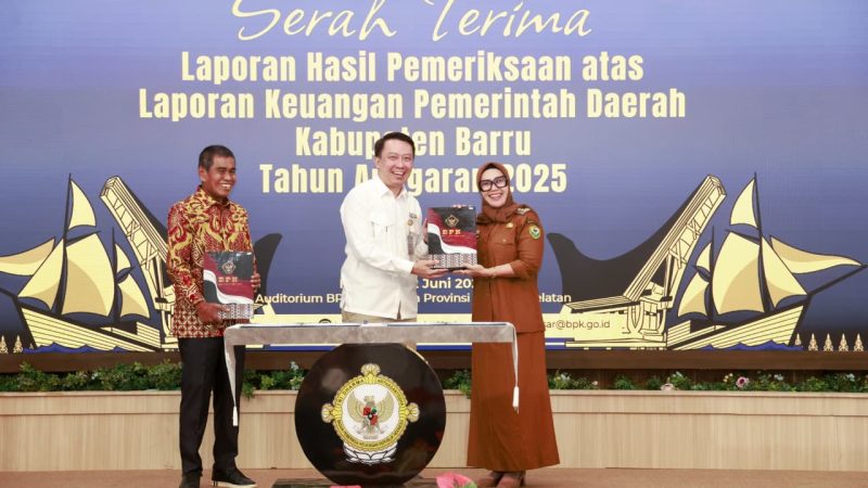 Barru Raih Opini WTP ke-11 Berturut-turut, Bupati Andi Ina: Ini Hasil Kerja Keras Seluruh Jajaran