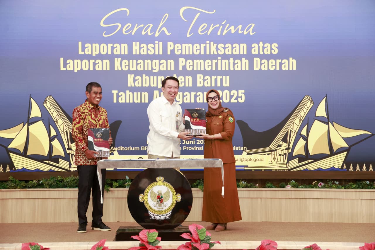 Barru Raih Opini WTP ke-11 Berturut-turut, Bupati Andi Ina: Ini Hasil Kerja Keras Seluruh Jajaran