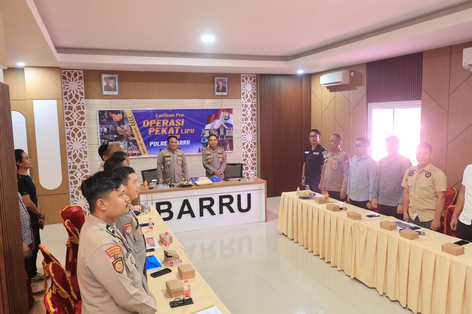 Jelang Pelatihan Pra Operasi Pekat Lipu 2026, Polres Barru Matangkan Kesiapan