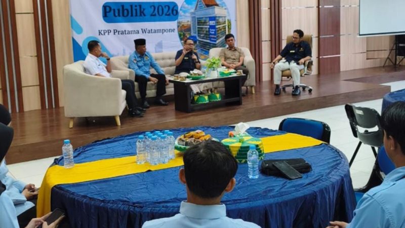 KPP Pratama Watampone Gelar Konsultasi Publik 2026, Sinergi Pusat dan Daerah Sukseskan Program MBG dan KDMP