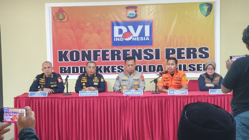 Proses Identifikasi Berlanjut, Biddokkes Polda Sulsel Terima Satu Jenazah Korban Laka Laut KM Nurul Salsa