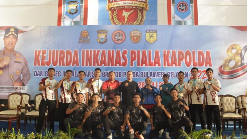 Sabet Medali di Kejurda Inkanas Piala Kapolda Sulsel, Tim Batalyon B Pelopor Ukir Prestasi