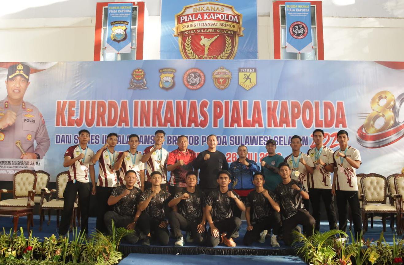 Sabet Medali di Kejurda Inkanas Piala Kapolda Sulsel, Tim Batalyon B Pelopor Ukir Prestasi