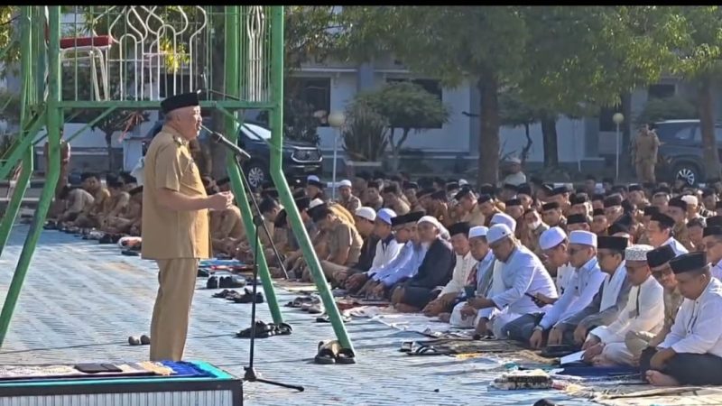 Kemarau Panjang, Pemda Pinrang dan Warga Gelar Salat Istisqa