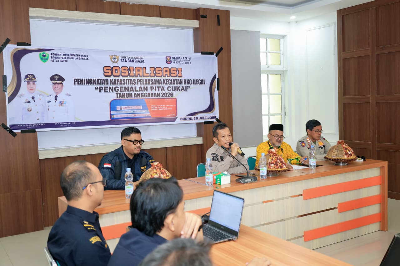 Sekda Barru Tekankan Pentingnya Pengenalan Pita Cukai dalam Pemberantasan Rokok Ilegal
