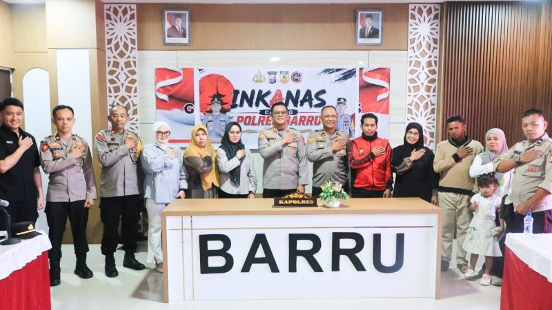 Bawa Nama Baik Polres Barru, AKBP Ananda Fauzi Lepas Kontingen INKANAS ke Ajang Piala Kapolda Sulsel