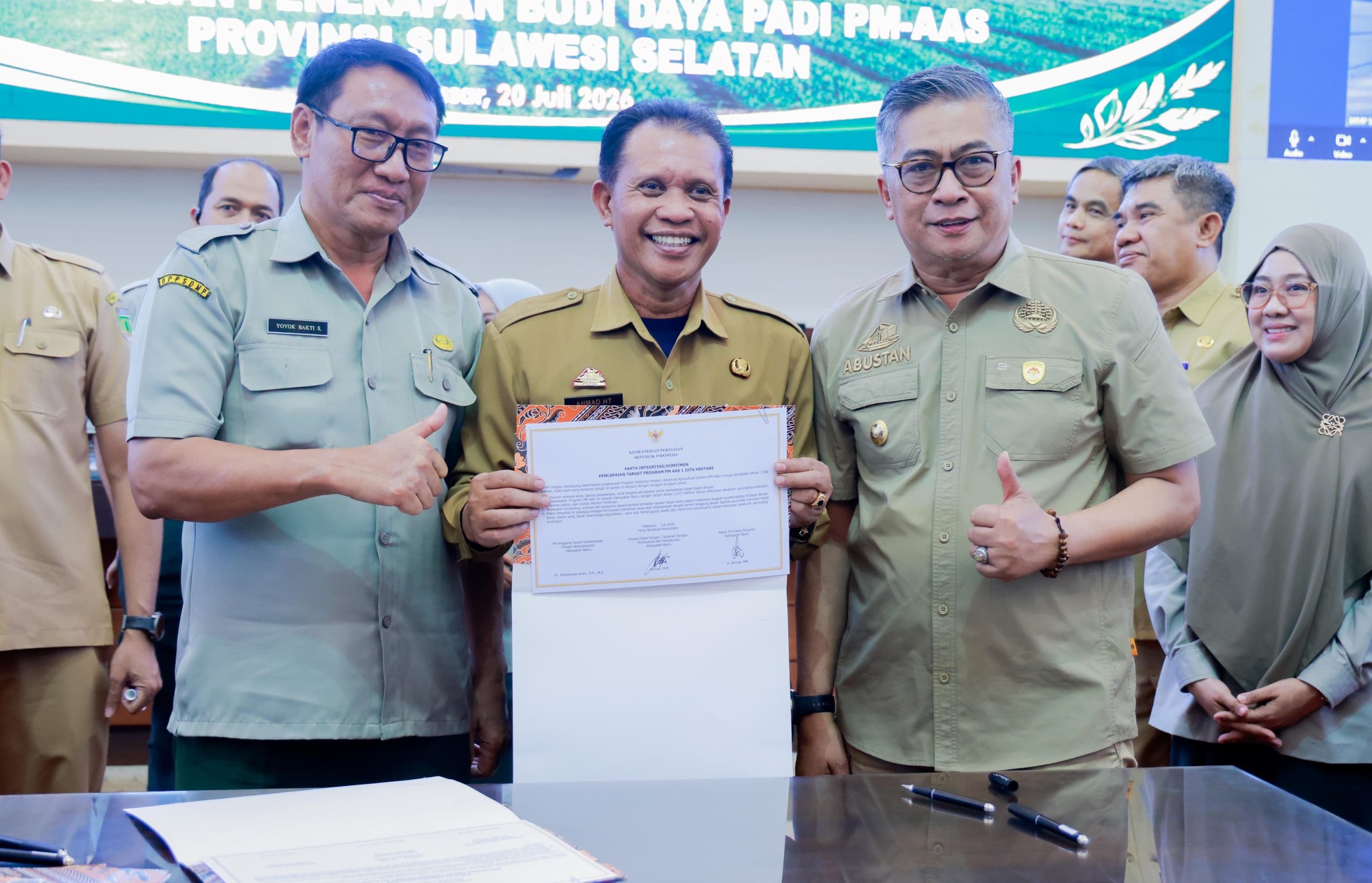 Wabup Barru Tegaskan Komitmen Dukung Program PM-AAS untuk Perkuat Ketahanan Pangan