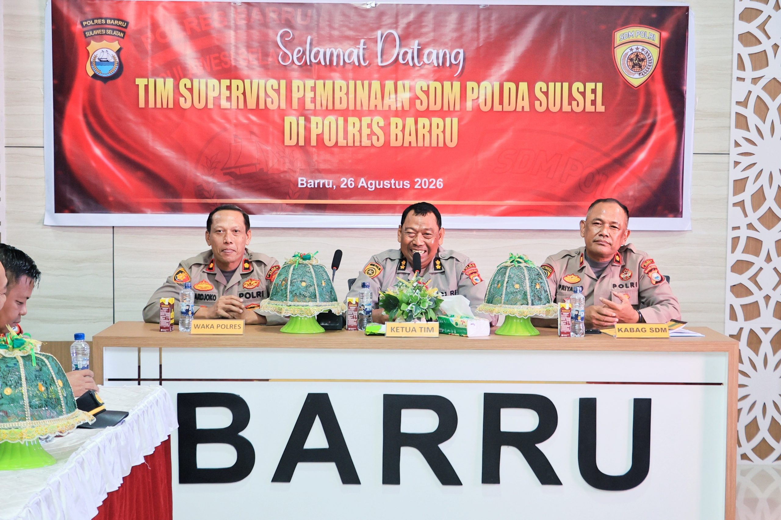 Polres Barru Terima Supervisi Biro SDM Polda Sulsel, Perkuat Pembinaan dan Profesionalisme Personel