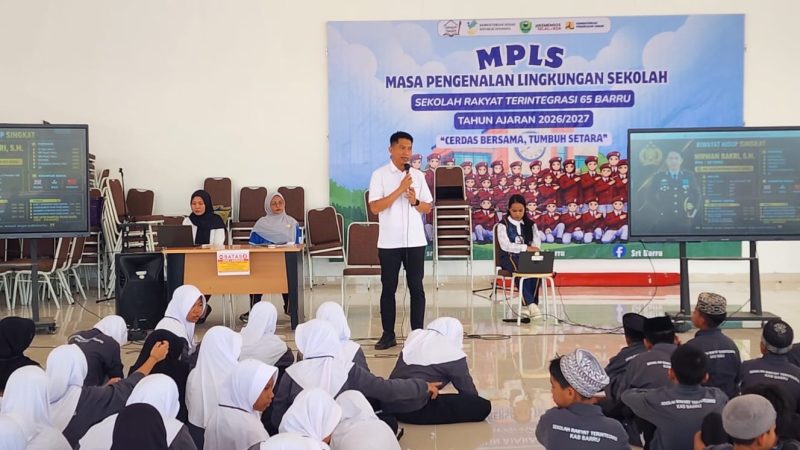 Bentuk Generasi Hebat Bebas Napza, Satresnarkoba Polres Barru Sosialisasi di SRT 1 Barru