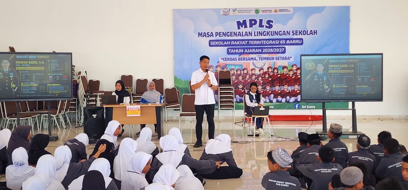 Bentuk Generasi Hebat Bebas Napza, Satresnarkoba Polres Barru Sosialisasi di SRT 1 Barru