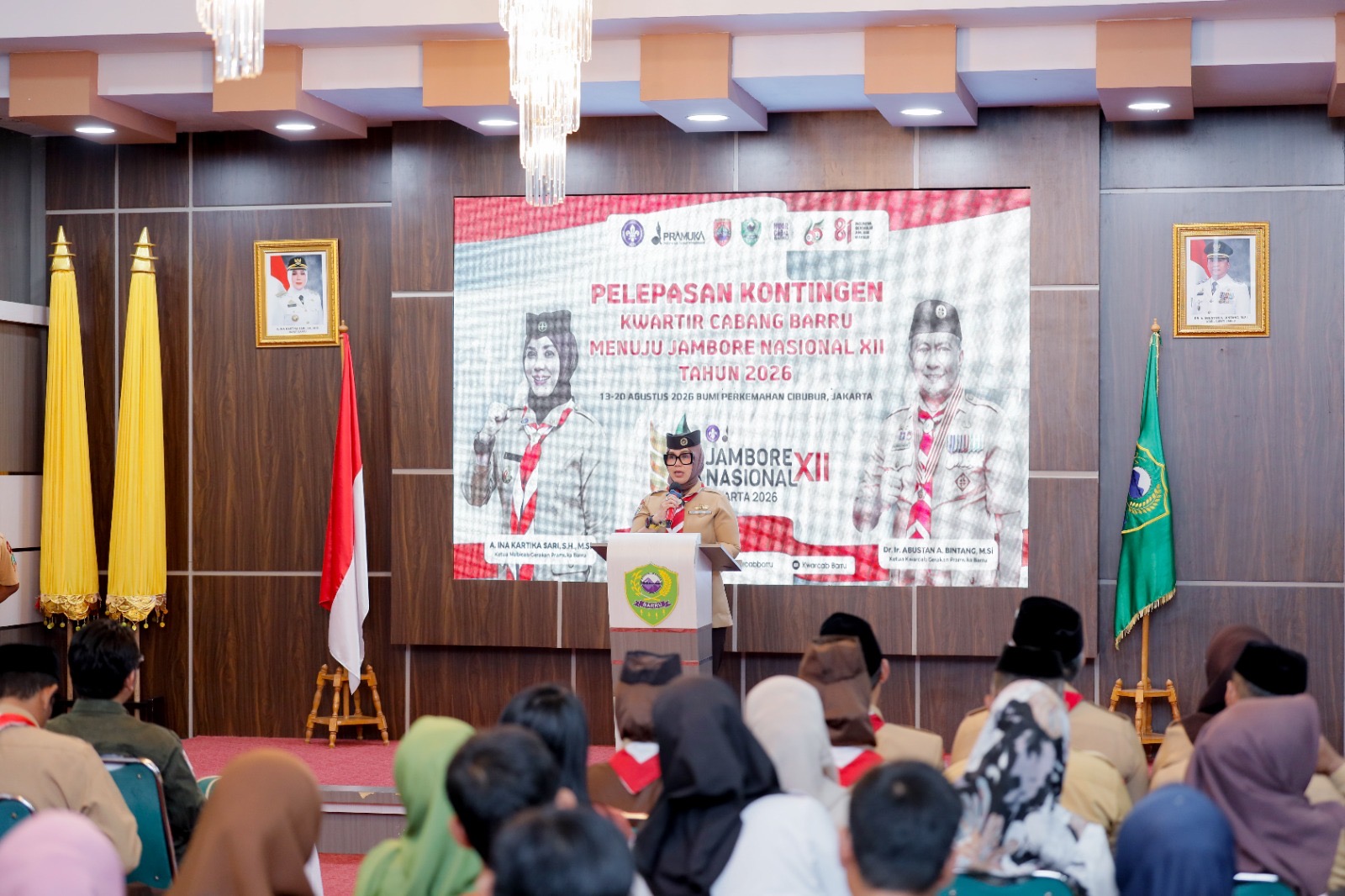 Bupati Barru Lepas Kontingen Pramuka ke Jambore Nasional XII 2026, Tekankan Disiplin dan Jaga Nama Baik Daerah