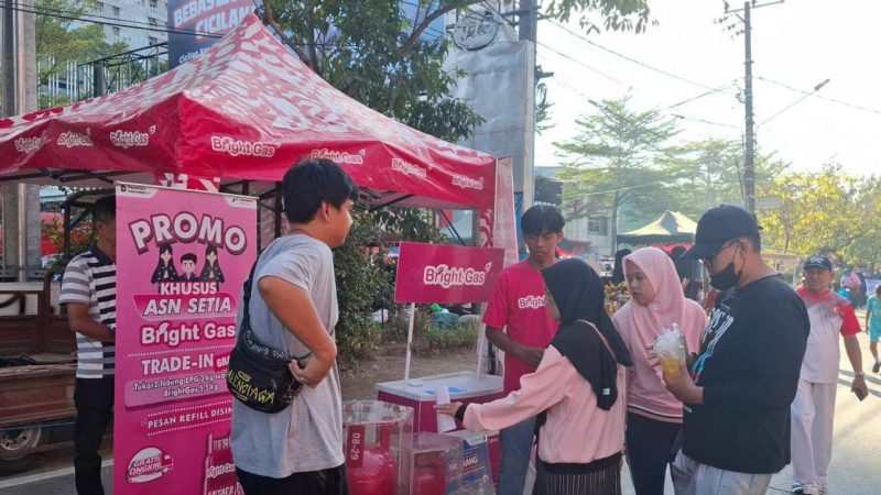 Pertamina Sulawesi Hadirkan Promo BrightGas di Car Free Day, Dukung LPG 3 Kg Tepat Sasaran