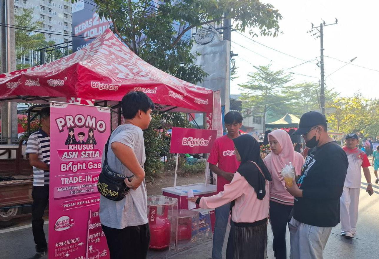 Pertamina Sulawesi Hadirkan Promo BrightGas di Car Free Day, Dukung LPG 3 Kg Tepat Sasaran