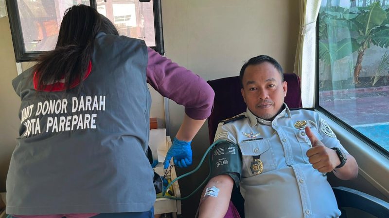 Semarak HUT ke-81 RI, Lapas Parepare Gelar Donor Darah, Baksos, dan Cek Kesehatan Gratis