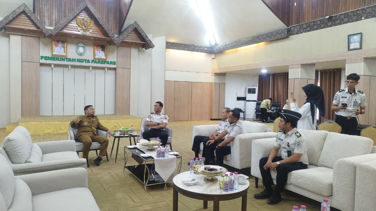 Kepala Lapas Parepare Audiensi dengan Wali Kota Parepare, Bahas Persiapan HUT RI dan Remisi WBP