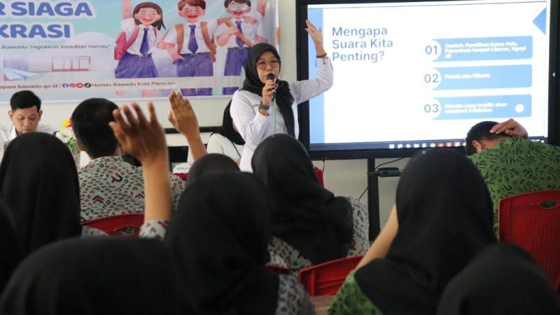 Bawaslu Parepare Sapa Pelajar SMAN 3, Perkuat Pendidikan Demokrasi dan Pengawasan Partisipatif
