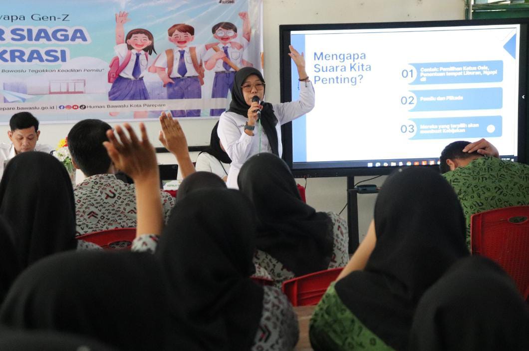 Bawaslu Parepare Sapa Pelajar SMAN 3, Perkuat Pendidikan Demokrasi dan Pengawasan Partisipatif