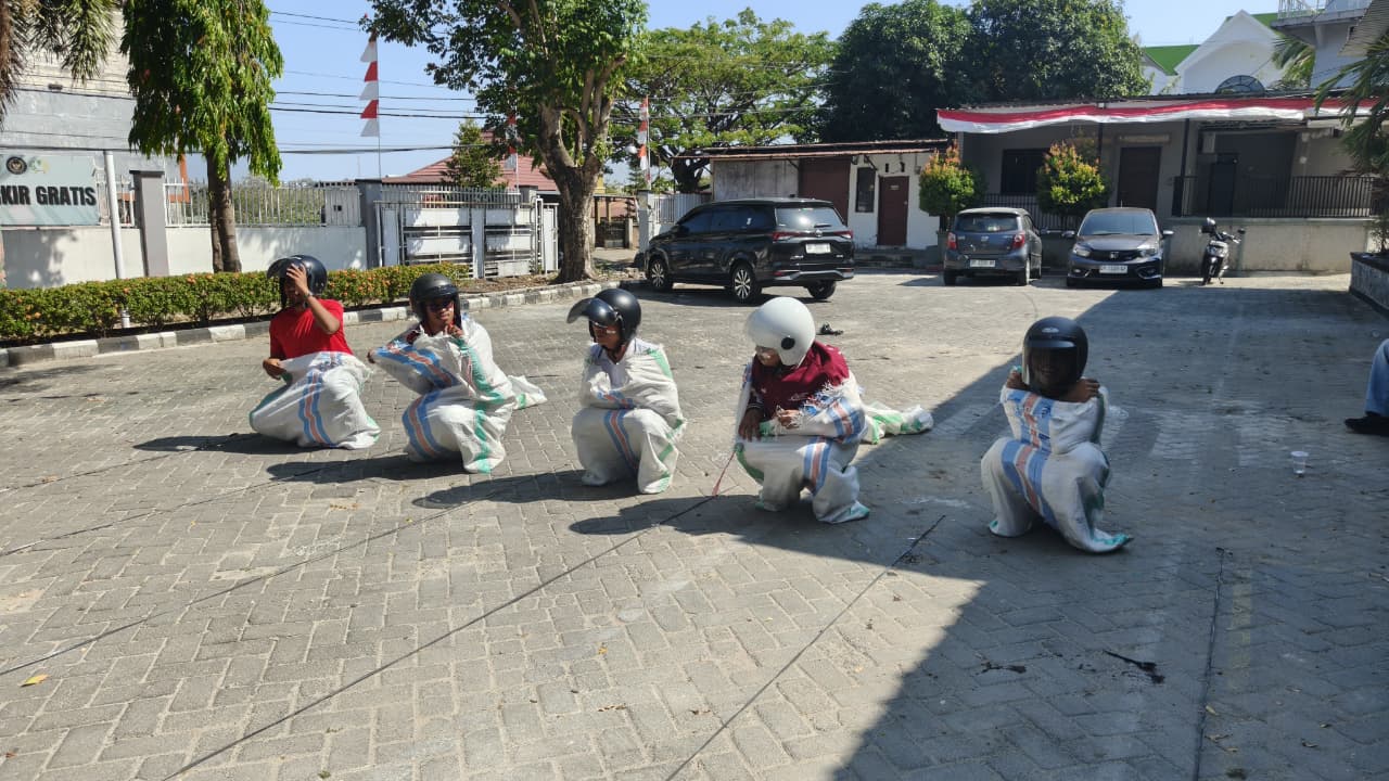 Semarak HUT ke-81 RI, Lapas Parepare Gelar Senam dan Lomba Tradisional