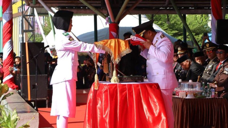 Paskibraka Sukses Kibarkan Sang Merah Putih, HUT ke-81 RI di Parepare Penuh Semangat Nasionalisme