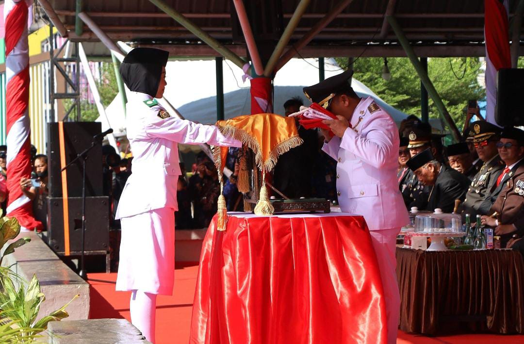 Paskibraka Sukses Kibarkan Sang Merah Putih, HUT ke-81 RI di Parepare Penuh Semangat Nasionalisme