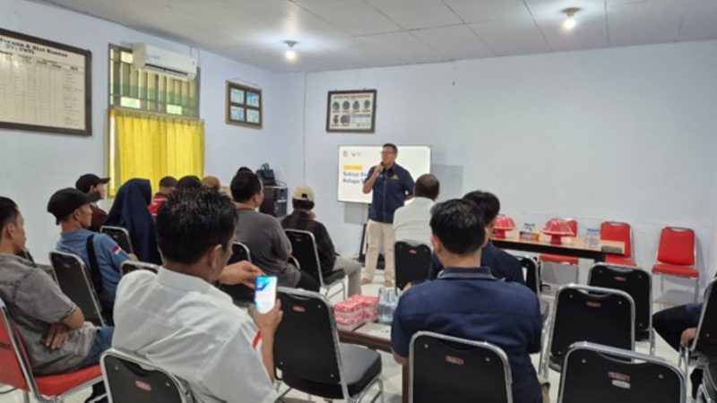 Pengawasan bersama KPP Pratama Mamuju dengan Kelompok Tani Mitra PT Unggul Widya Teknologi Lestari