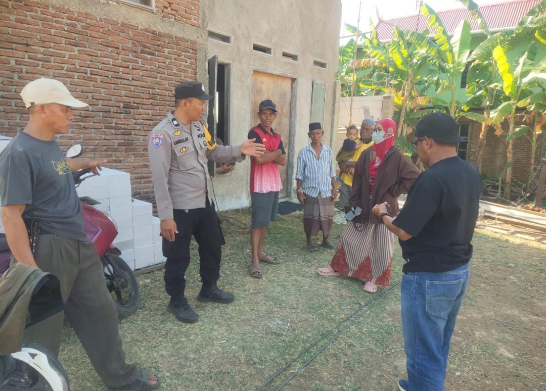 Bhabinkamtibmas bersama Lurah Bantu Mediasi Problem Solving Tanah Warisan Warga Maleleng Sibatua