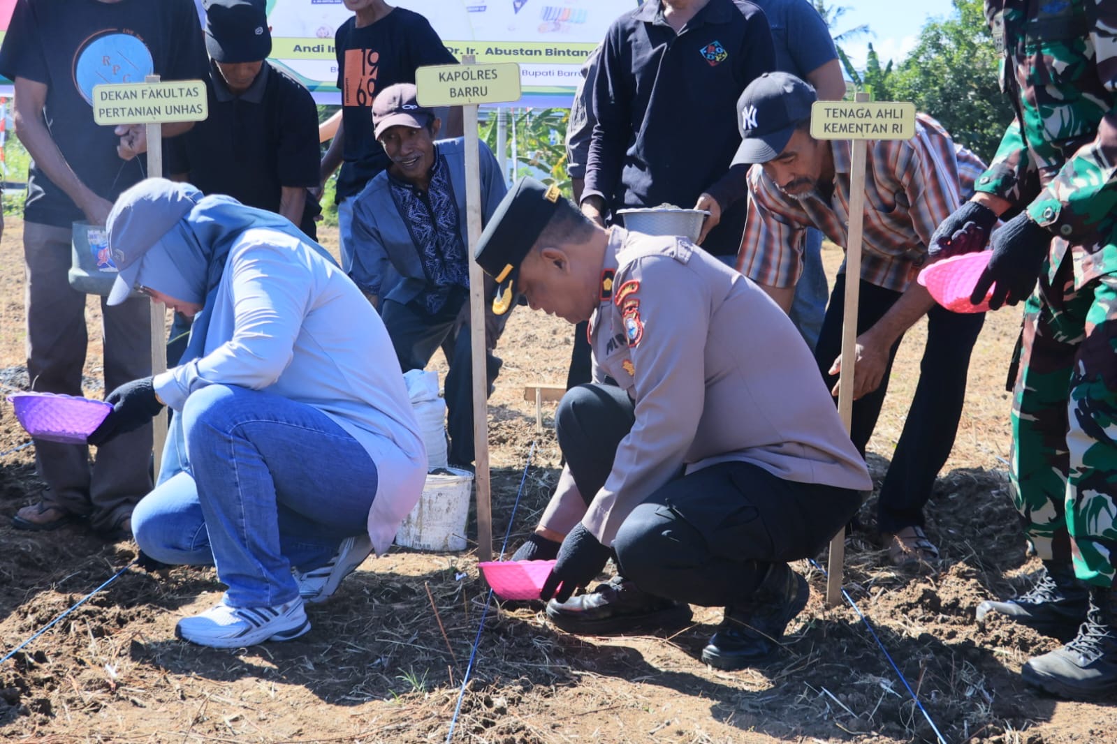 Polres Barru Dukung Program Penangkaran Benih Jagung JJUH, Wujud Sinergi Ketahanan Pangan Nasional