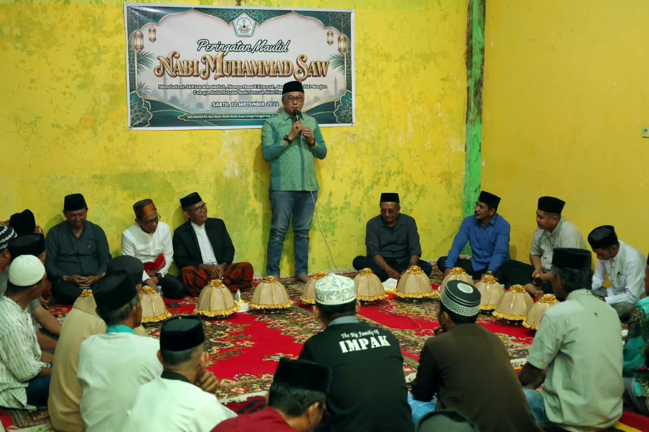Hadiri Maulid di PS Nur Ilham, Abustan Tegaskan Kecintaan Nabi Bukan Hanya Seremonial, Tapi Perbaikan Perilaku