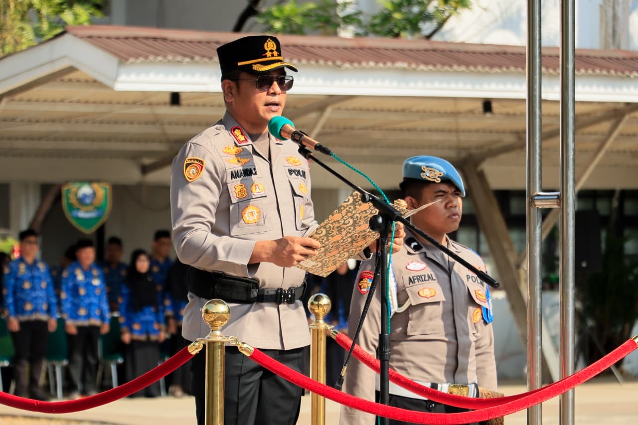 Pimpin Upacara HKN, Kapolres Barru Tekankan Sinergitas dan Kesiapsiagaan Hadapi Karhutla