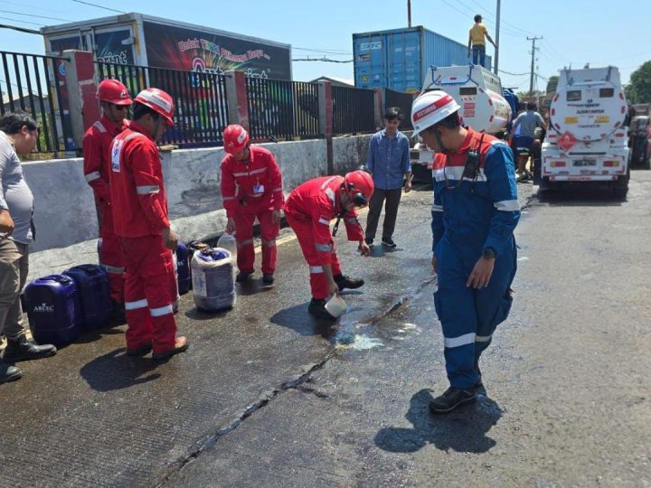 Pertamina Sulawesi Dukung Percepatan Penanganan Tumpahan BBM di Tol Makassar