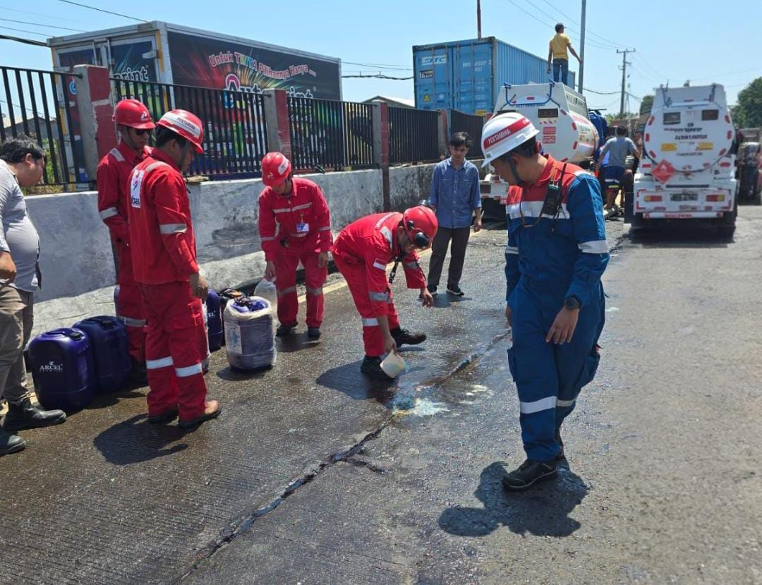 Pertamina Sulawesi Dukung Percepatan Penanganan Tumpahan BBM di Tol Makassar