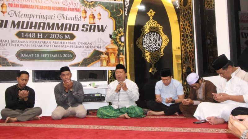 Polsek KPN Polres Parepare Gelar Peringatan Maulid Nabi Muhammad SAW 1448 H / 2026 M