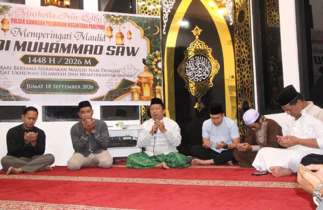Polsek KPN Polres Parepare Gelar Peringatan Maulid Nabi Muhammad SAW 1448 H / 2026 M